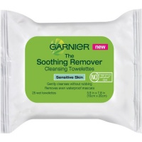 Garnier Soothing Remover Cleansing Towelettes for Sensitive Skin, 25 Count