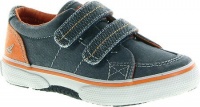 Sperry Top-Sider Infant/Toddler Boys' Halyard H&L,Navy/Orange Saltwash Canvas,US 5 W