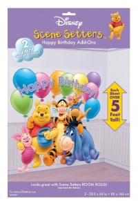 Winnie the Pooh Happy Birthday 65in Scene Setters Add-Ons 2ct