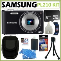 Samsung EC-PL210 Digital Camera with 14 MP and 10x Optical Zoom (Silver)