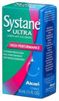 Systane Ultra Lubricant Eye Drops, 10mL Bottles (Pack of 2)