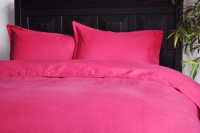 Natural Comfort Embossed Microfiber Duvet Cover and Pillow Sham Set, Pink, Twin