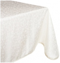 Lenox Opal Innocence 60-by-102-Inch OblongTablecloth, White