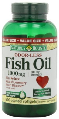 Nature's Bounty Fish Oil (odorless) 1000 Mg., 200-Count