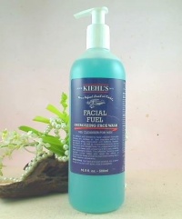 Kiehl's Facial Fuel Energizing Face Wash Gel Cleanser for Men - 16.9 Oz / 500 Ml