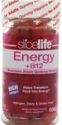 Slice of Life Energy + B12, 60-Count Gummy Slices