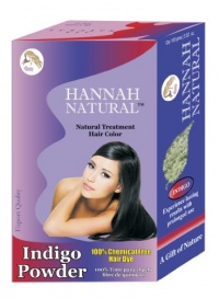 Hannah Natural 100% Pure Indigo Powder for Hair Dye, 100 Gram