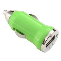 USB Car Charger Vehicle Power Adapter - Green for Apple iPhone 4 4G 16GB / 32GB 4th Generation