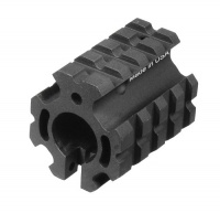 UTG PRO Model 4/15 Low Profile Gas Block Quad Rails