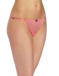 Betsey Johnson Women's Heart Mesh Side String Thong