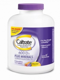 Caltrate 600+D Plus Chewables, 155-Count