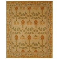 Safavieh Anatolia Collection Handmade Ivory Hand-Spun Wool Area Rug, 5-Feet by 8-Feet