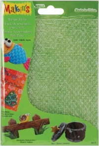 Makin's USA Clay Texture Sheets, 7-Inch by 5-1/2-Inch, Scale/Snowflake/Woodgrain/Stars, 4 Per Package