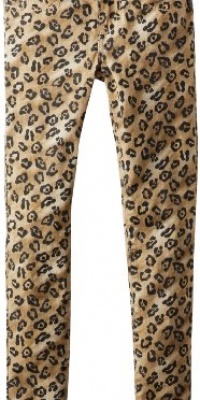 Freestyle Revolution Girls 7-16 Animal Print Jeans, Khaki, 12