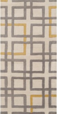 Surya ART-231 Artist Studio Contemporary Area Rug, 5-Feet by 8-Feet, Gray