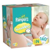 Pampers Swaddlers Diapers Giant Pack Size Newborn 140 Count