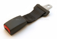 7 Car Seat Belt Extender - Black - Type B (1 wide metal tongue) - Buckles Right In!