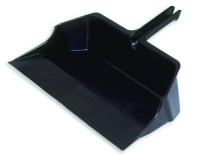 Rubbermaid Commercial FG9B6000 Jumbo Dust Pan, 18 Head Width, 22 Overall Length, Black