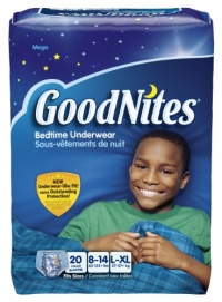 Goodnites Boys Underwear Large/Extra Large, Boy, 20 Count (Pack of 3), Packaging May Vary