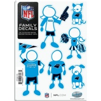 NFL Carolina Panthers Small Family Decal Set