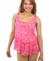 Rachel Rachel Roy, Sleeveless Floral Lace Print Tank