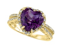 Genuine Amethyst Ring by Effy Collection® in 14 kt Yellow Gold Size 7