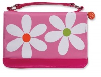 Microfiber Daisy Pink Zipper Pocket Med