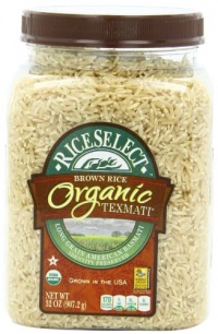 RiceSelect Organic Texmati Brown Rice, 32-Ounce Jars (Pack of 4)