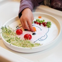 Cobble Creek Kids Ceramic Face Food Plate