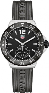 TAG Heuer Men's WAU1110.FT6024 Formula 1 Black Dial Black Rubber Strap Watch