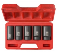 TEKTON 4886 1/2 Drive Deep Impact Socket Set, 1-3/16-1-1/2, SAE, Cr-Mo, 5-Piece