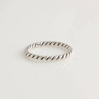 925 Sterling Silver Pandora Match Twist Ring Size 6