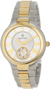 Philip Stein Women's 41TG-CWG-SSTG Round Two-Tone Gold Plated Bracelet Watch