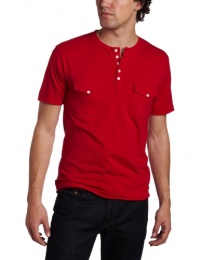 French Connection Men's Raw Surplus Short Sleeve Crew Neck Shirt with Pockets