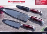 KitchenAid Forged Chef Set Knives with Blade Covers