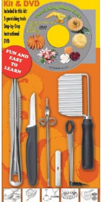 Chef Harvey Garnishing Kit, DVD and Five Tools