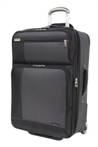 Ricardo Beverly Hills Venice Lite Luggage 25-Inch Expandable Upright, Charcoal/Midnight Black