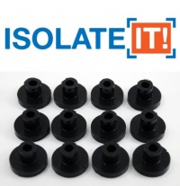 Isolate It!: Sorbothane Vibration Isolation Bushing 50 Duro (.25 ID - 1 OD - .6 Deep) - 12 Pack