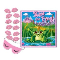 Kiss The Frog Party Game (mask & 12 lips included) Party Accessory  (1 count) (1/Pkg)