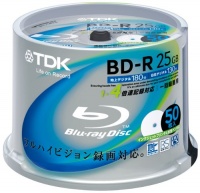 TDK Blu-ray Disc 50 Spindle - 25GB 4X BD-R - Printable