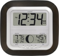 La Crosse Technology WS-8418U-IT Atomic Digital Wall Clock with Moon Phase