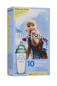 Steribottle Ready to Use Disposable Baby Bottles, 10 Count