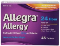 Allegra 24 Hour Allergy Relief, 180 mg, 45-Count