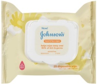 Johnson's Baby Hand and Face Wipes, 25-count  (Pack of 2)