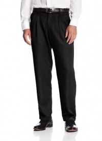 Haggar Men's Textured Stria Pleat Front Dress Pant