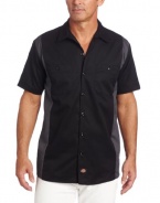 Dickies Men's Big-Tall Short Sleeve Two-Tone Work Shirt