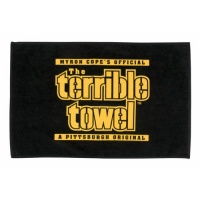 NFL Myron Cope's Terrible Towel, 24.5 x 16.5, Black