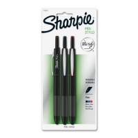 Sharpie Retractable Fine-Point Pens, Colored Ink, 3 Pack (1753177)