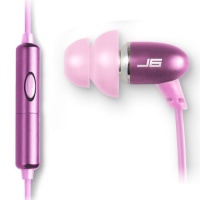 JLAB J6M-PNK-FOIL JBuds High Fidelity Ergonomic Earbuds Style Headphones with Mic, Honeysuckle Pink