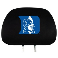 NCAA Duke Blue Devils Team ProMark Head Rest Cover-Set of 2, Standard, Black